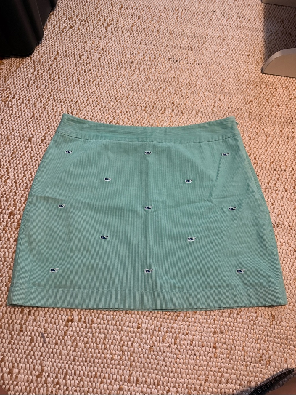 Vineyard Vines Embroidered Whale Mint Green Corduroy Women’s Skirt